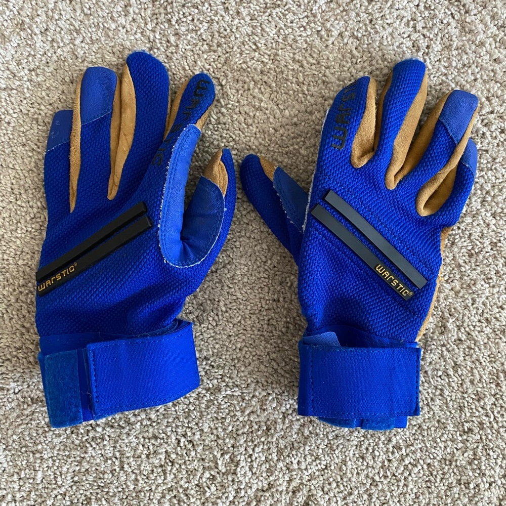 Warstic Batting Gloves - Royal Blue (AS)